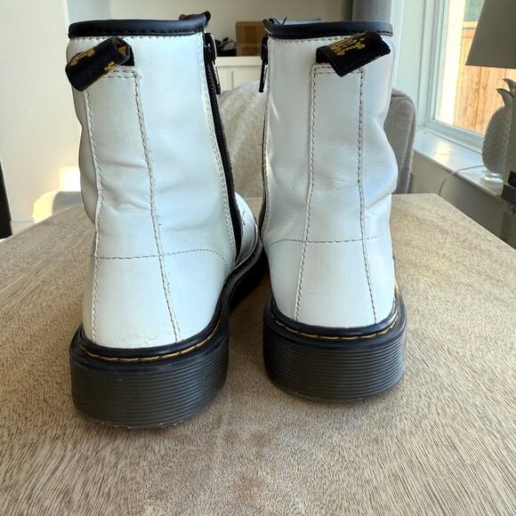 Dr. Martens 1460 Pascal Boots White Leather Lace Up Combat Punk Unisex 5 Women 6 - Picture 3 of 8